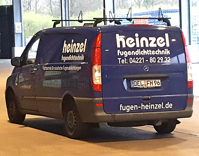 Firmenfahrzeug Fugen Heinzel Delmenhorst